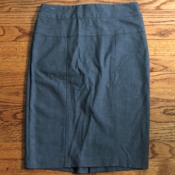 Juniors Gray Pencil Skirt - Picture 2 of 9
